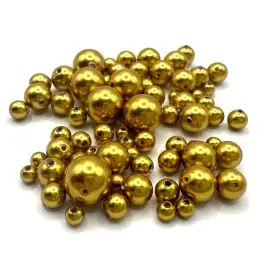 Swarovski crystal pearl, Royal Gold, 8mm rund, 1 stk - Swarovski Crystal Pearls