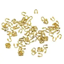 Wirebeskyttere, guldfarvet, 3g (ca 100 stk) - 