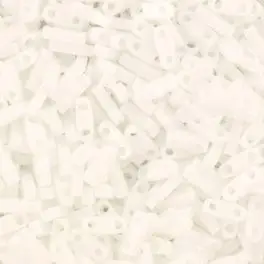 Miyuki Kvart Tila perler, Opaque White (402), 5g - Tila perler