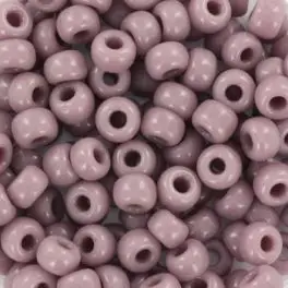 Miyuki Rocailles seed beads 6/0 Opaque Mauve (410), 10g - Rocailles str 6/0