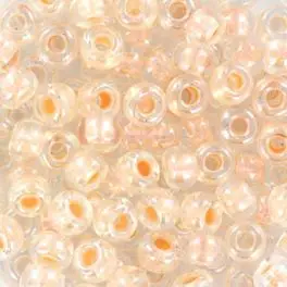 Miyuki Rocailles seed beads 6/0 Pearlized Effect Salmon (4604), 10g - Rocailles str 6/0