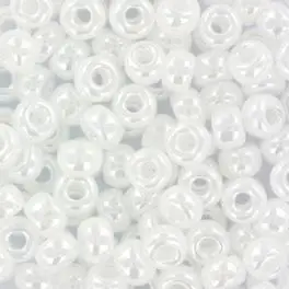 Miyuki Rocailles seed beads 6/0 Ceylon White Pearl (528), 10g - Rocailles str 6/0