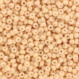 Miyuki Rocailles seed beads, 11/0 Opaque Luster Tan (597) - Rocailles str 11/0