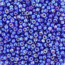 Miyuki Rocailles seed beads, 11/0 Silverlined AB Cobalt (1020) - Rocailles str 11/0